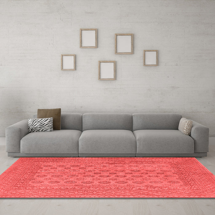 Traditional Red Washable Rugs