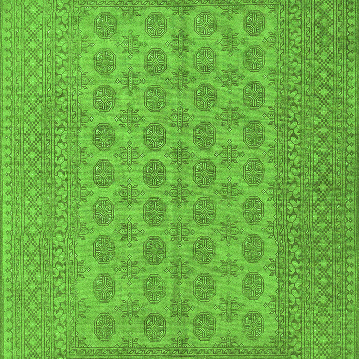 Serging Thickness of Machine Washable Persian Green Traditional Area Rugs, wshtr1697grn