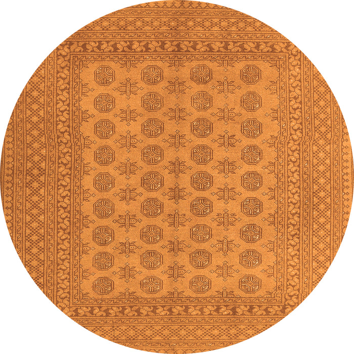 Machine Washable Persian Orange Traditional Area Rugs, wshtr1697org