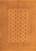 Serging Thickness of Machine Washable Persian Orange Traditional Area Rugs, wshtr1697org