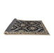 Sideview of Traditional Charcoal Black Persian Rug, tr1698