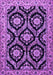 Machine Washable Persian Purple Traditional Area Rugs, wshtr1698pur