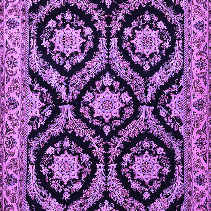 Machine Washable Persian Purple Traditional Area Rugs, wshtr1698pur