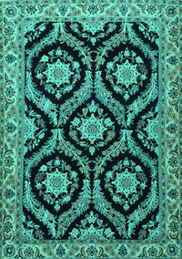 Persian Turquoise Traditional Rug, tr1698turq