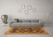 Machine Washable Persian Orange Traditional Area Rugs in a Living Room, wshtr1698org