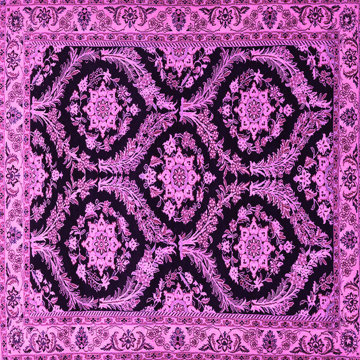 Square Persian Pink Traditional Rug, tr1698pnk