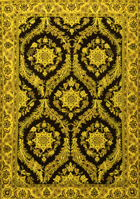 Persian Yellow Traditional Rug, tr1698yw