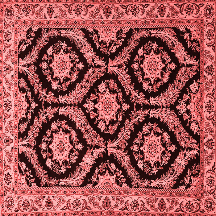 Machine Washable Persian Red Traditional Rug, wshtr1698red