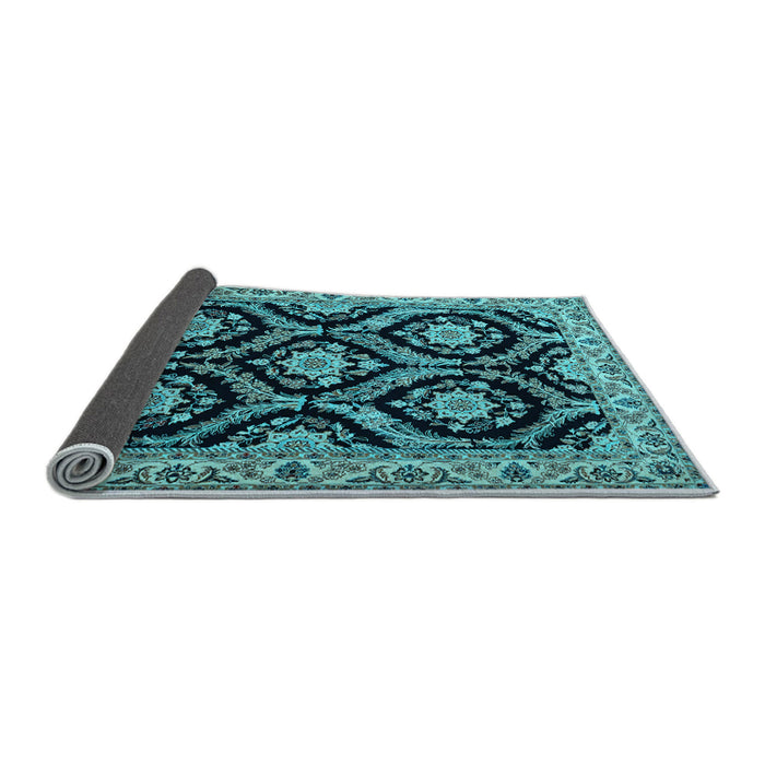 Sideview of Persian Light Blue Traditional Rug, tr1698lblu