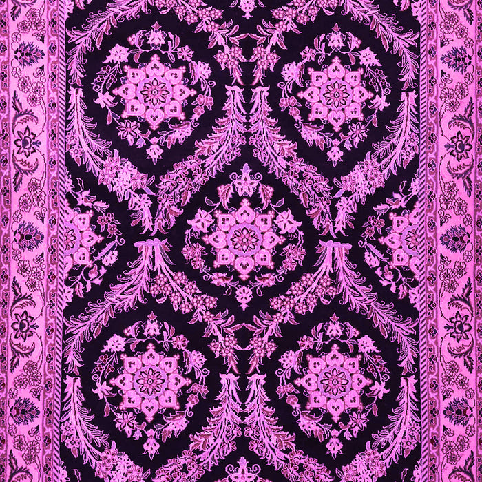 Machine Washable Persian Pink Traditional Rug, wshtr1698pnk