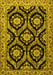 Machine Washable Persian Yellow Traditional Rug, wshtr1698yw