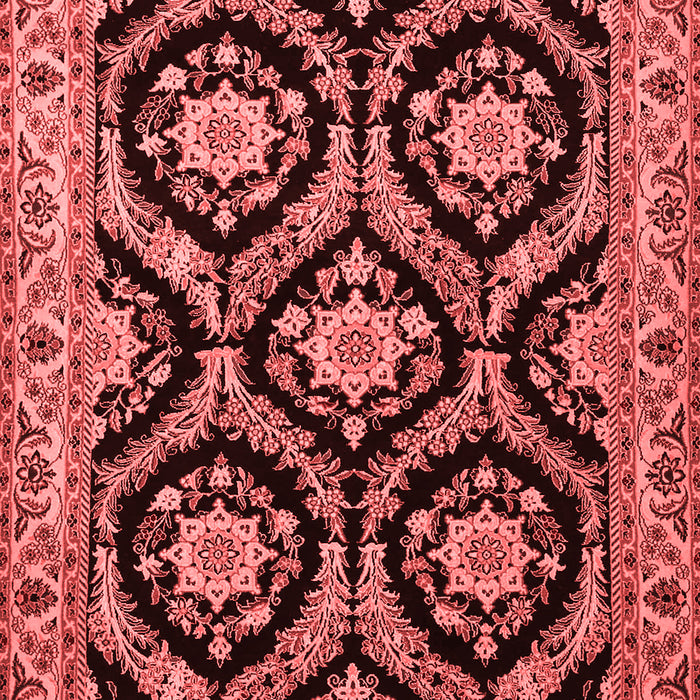 Machine Washable Persian Red Traditional Rug, wshtr1698red