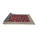 Sideview of Traditional Saffron Red Persian Rug, tr1699