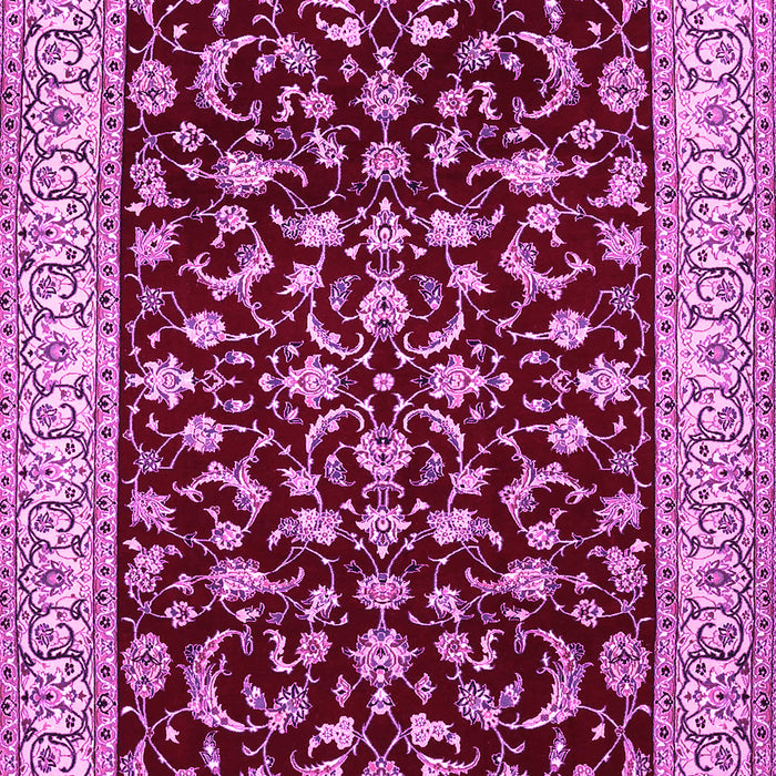 Machine Washable Persian Pink Traditional Rug, wshtr1699pnk