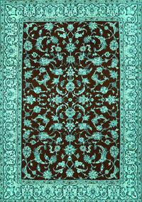 Persian Turquoise Traditional Rug, tr1699turq