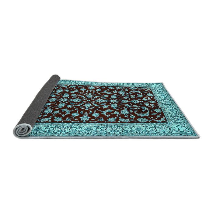 Sideview of Persian Light Blue Traditional Rug, tr1699lblu