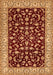 Serging Thickness of Machine Washable Persian Orange Traditional Area Rugs, wshtr1699org