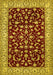 Machine Washable Persian Yellow Traditional Rug, wshtr1699yw