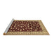 Sideview of Machine Washable Persian Brown Traditional Rug, wshtr1699brn