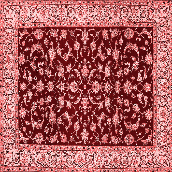 Machine Washable Persian Red Traditional Rug, wshtr1699red