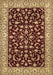 Machine Washable Persian Brown Traditional Rug, wshtr1699brn