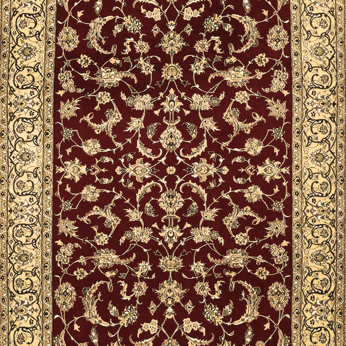 Machine Washable Persian Brown Traditional Rug, wshtr1699brn