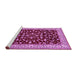 Sideview of Machine Washable Persian Pink Traditional Rug, wshtr1699pnk