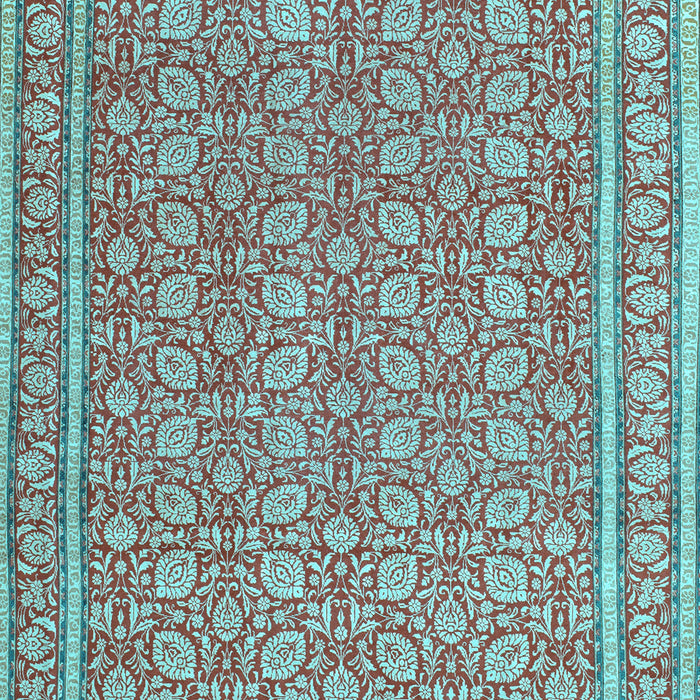 Machine Washable Persian Light Blue Traditional Rug, wshtr169lblu