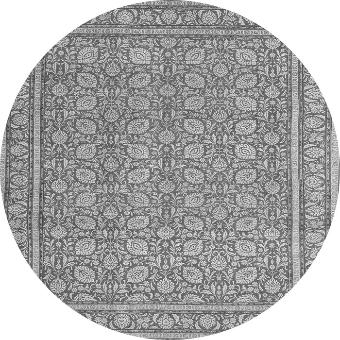 Machine Washable Persian Gray Traditional Rug, wshtr169gry