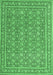 Machine Washable Persian Emerald Green Traditional Area Rugs, wshtr169emgrn