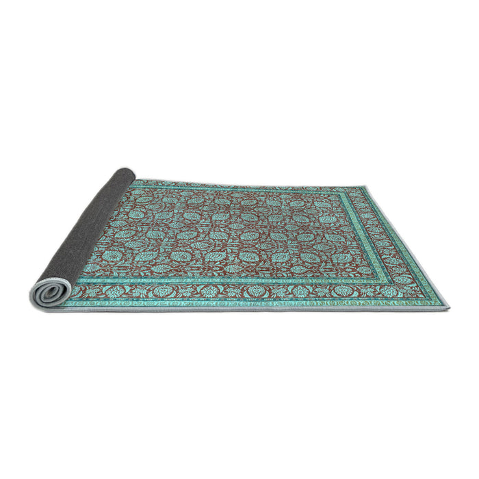 Sideview of Persian Light Blue Traditional Rug, tr169lblu