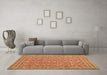 Machine Washable Persian Brown Traditional Rug in a Living Room,, wshtr169brn