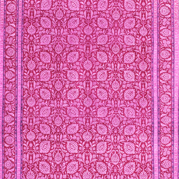 Machine Washable Persian Pink Traditional Rug, wshtr169pnk