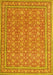 Machine Washable Persian Yellow Traditional Rug, wshtr169yw