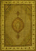 Medallion Yellow Traditional Rug, tr16yw