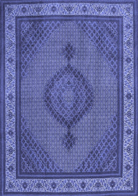 Medallion Blue Traditional Rug, tr16blu