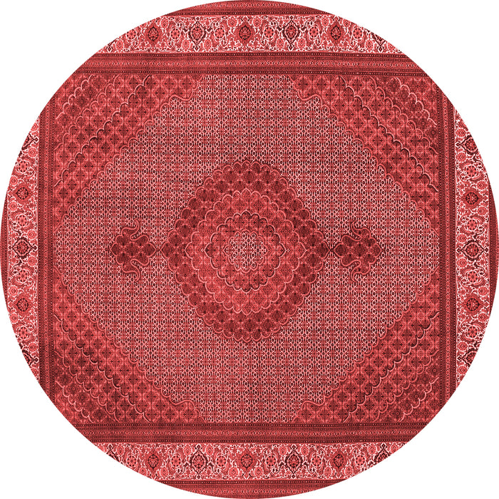Machine Washable Medallion Red Traditional Rug, wshtr16red