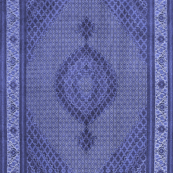Medallion Blue Traditional Rug, tr16blu