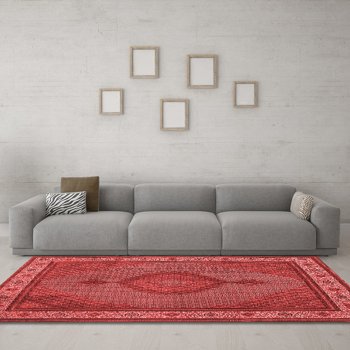Traditional Red Washable Rugs