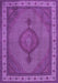 Machine Washable Medallion Purple Traditional Area Rugs, wshtr16pur