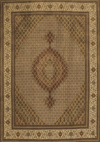 Medallion Brown Traditional Rug, tr16brn