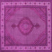 Square Medallion Pink Traditional Rug, tr16pnk