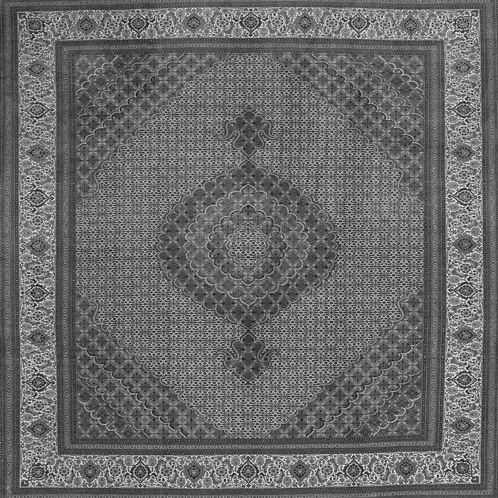 Serging Thickness of Medallion Gray Traditional Rug, tr16gry