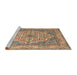 Sideview of Machine Washable Traditional Sienna Brown Rug, wshtr1700