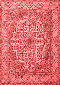 Medallion Red Traditional Rug, tr1700red