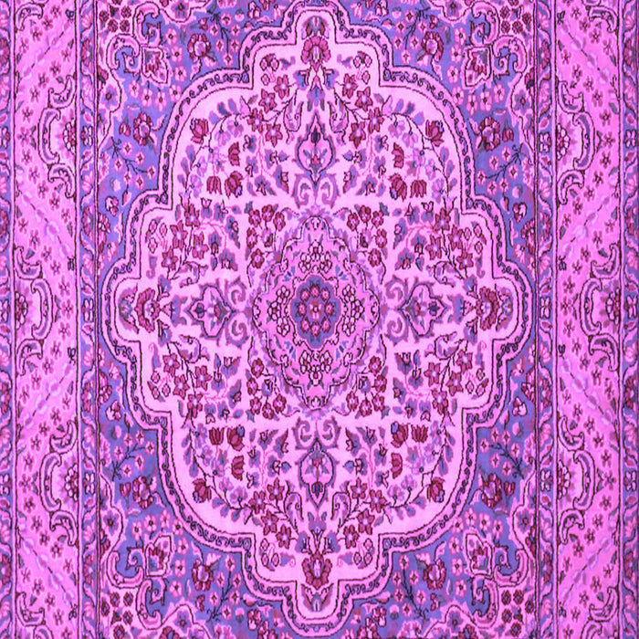 Machine Washable Medallion Purple Traditional Area Rugs, wshtr1700pur