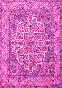 Medallion Pink Traditional Rug, tr1700pnk