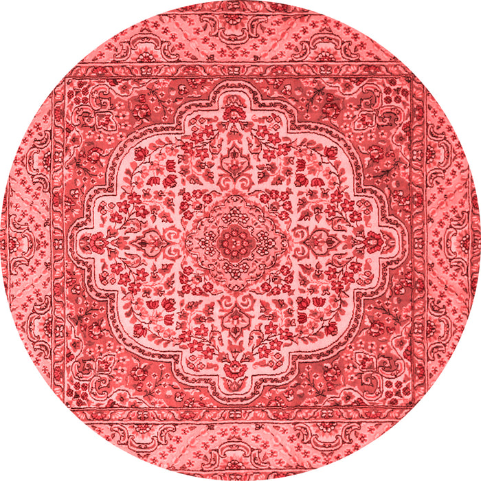 Medallion Red Traditional Rug, tr1700red