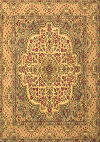 Medallion Brown Traditional Rug, tr1700brn