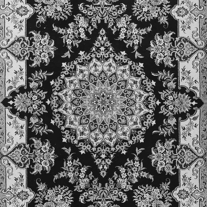 Medallion Gray Traditional Rug, tr1701gry
